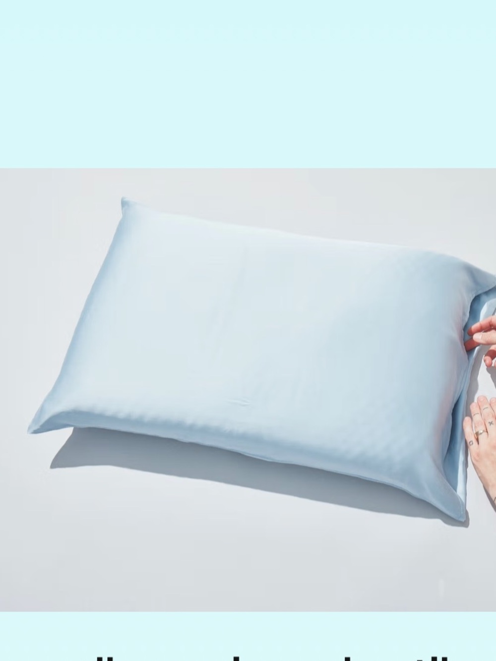Pluto Light Blue Pillowcase — Silky-Soft Cooling Cover